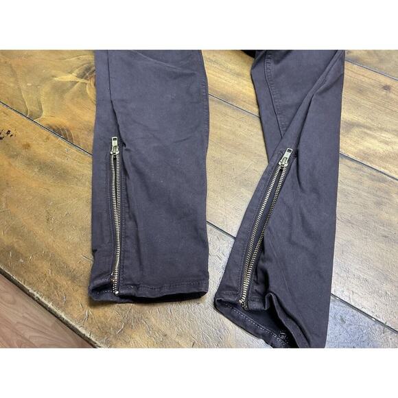 Mother Zip Muse Touch and Go Jeans Womens Size 28 Brown Skinny Ankle Zip - Picture 8 of 11